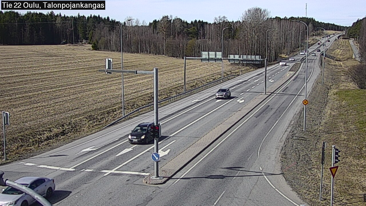 Weather Camera Image Väg 22 Oulu Heikkilänkangas, Oulu, Pohjois-Pohjanmaa