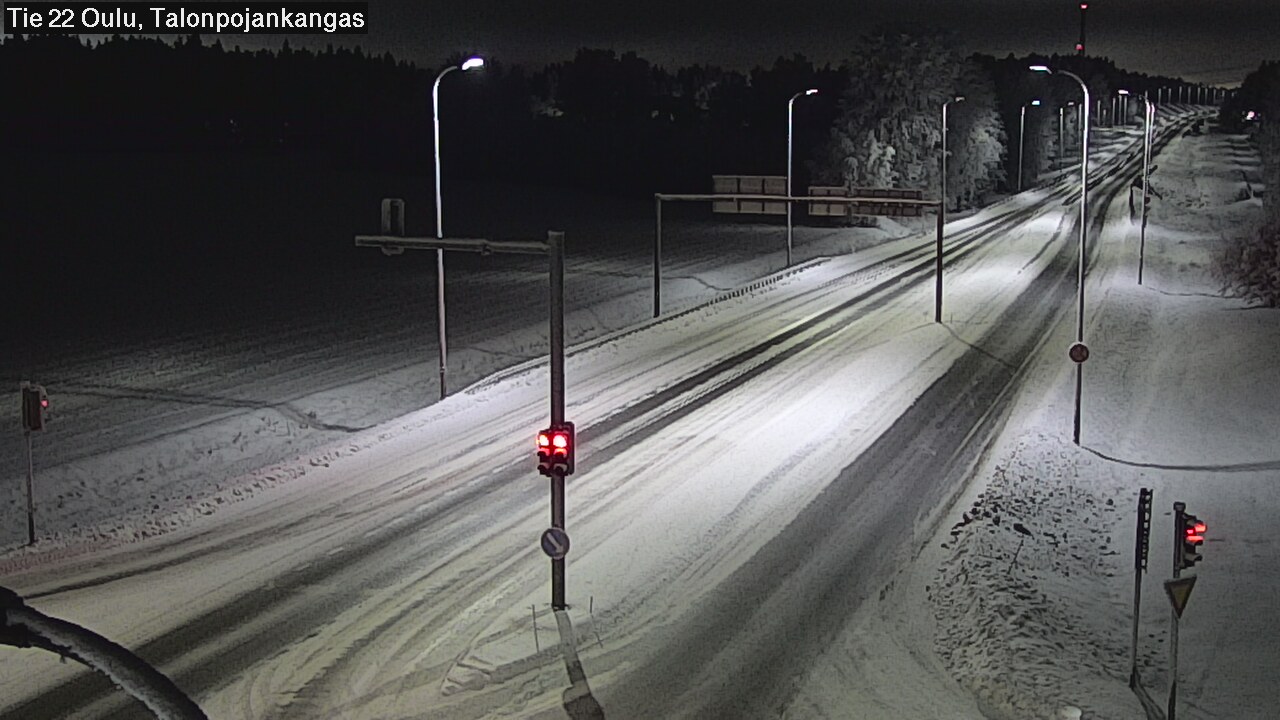 Weather Camera Image Road 22 Oulu Heikkilänkangas, Oulu, Pohjois-Pohjanmaa