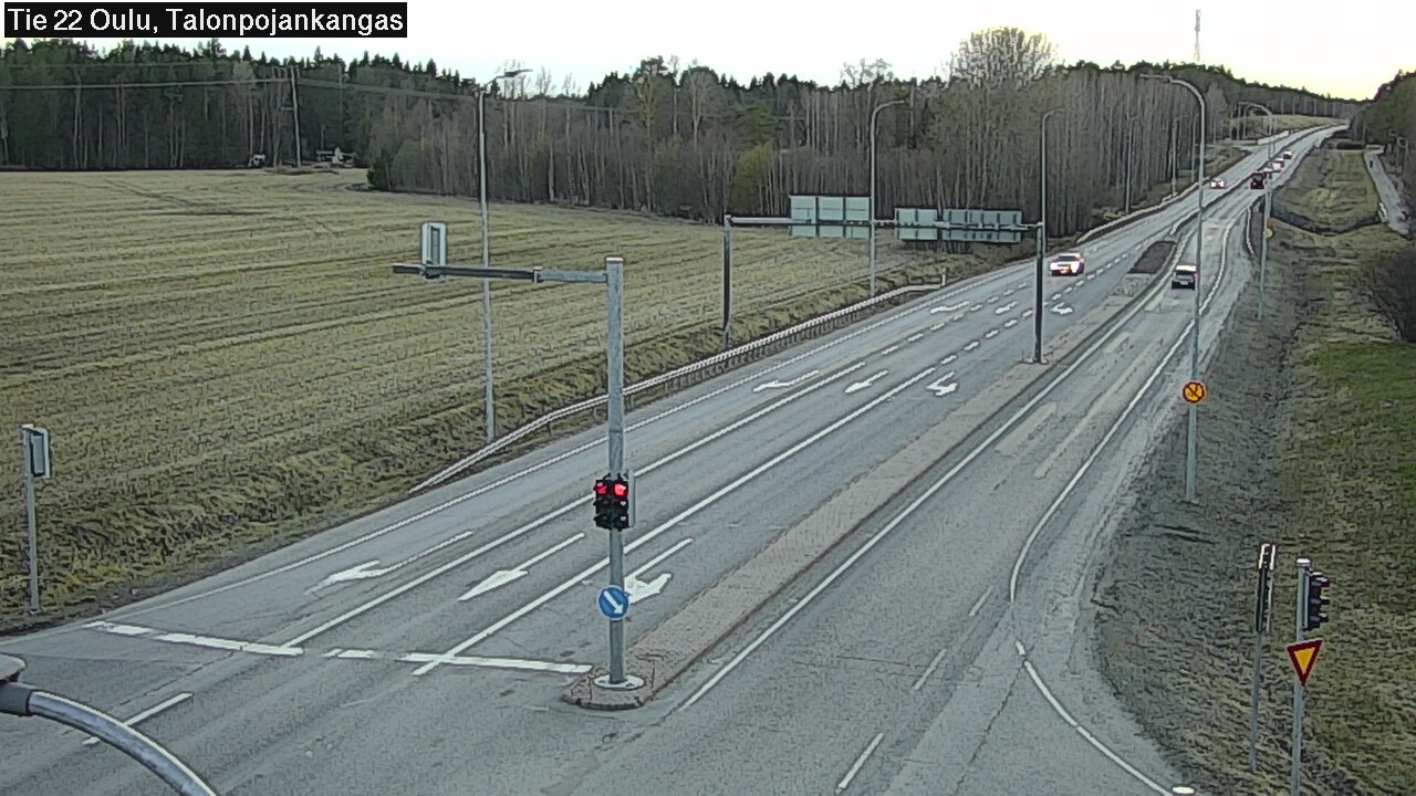 Weather Camera Image Väg 22 Oulu Heikkilänkangas, Oulu, Pohjois-Pohjanmaa