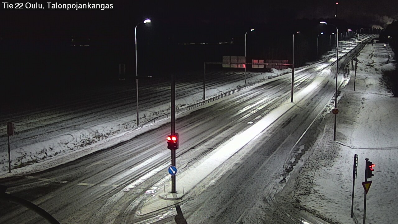 Weather Camera Image Väg 22 Oulu Heikkilänkangas, Oulu, Pohjois-Pohjanmaa
