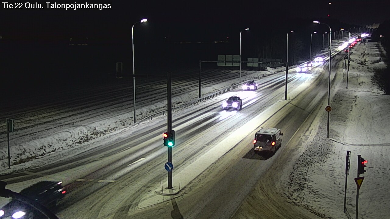 Weather Camera Image Road 22 Oulu Heikkilänkangas, Oulu, Pohjois-Pohjanmaa