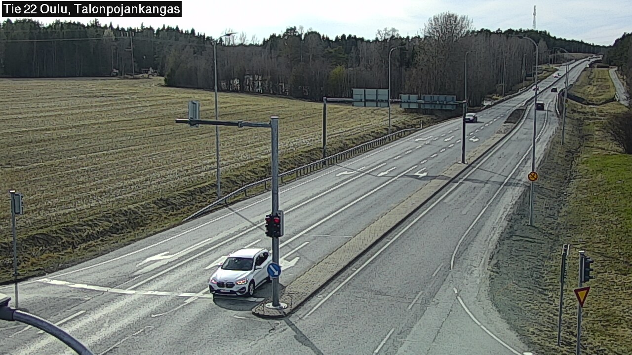 Weather Camera Image Väg 22 Oulu Heikkilänkangas, Oulu, Pohjois-Pohjanmaa