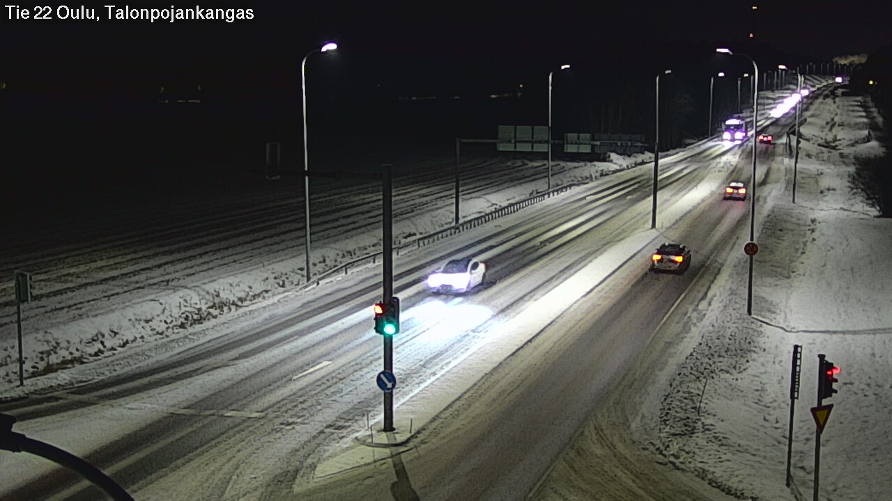 Weather Camera Image Road 22 Oulu Heikkilänkangas, Oulu, Pohjois-Pohjanmaa