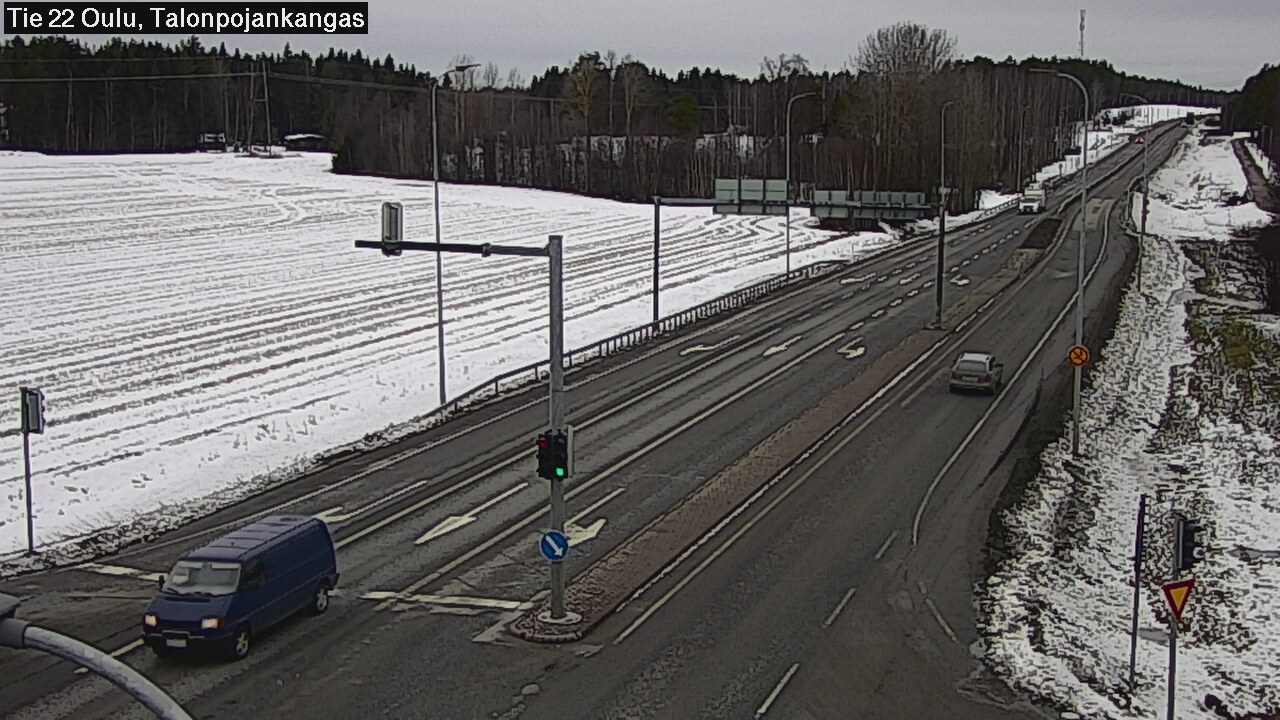 Weather Camera Image Road 22 Oulu Heikkilänkangas, Oulu, Pohjois-Pohjanmaa