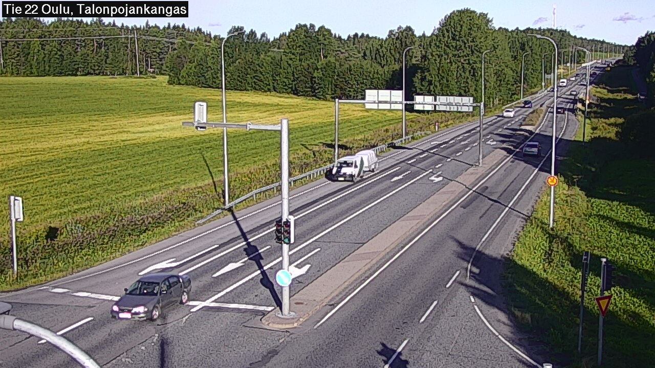 Weather Camera Image Road 22 Oulu Heikkilänkangas, Oulu, Pohjois-Pohjanmaa