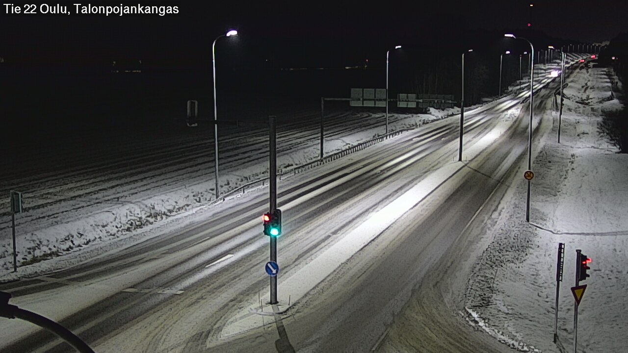 Weather Camera Image Road 22 Oulu Heikkilänkangas, Oulu, Pohjois-Pohjanmaa