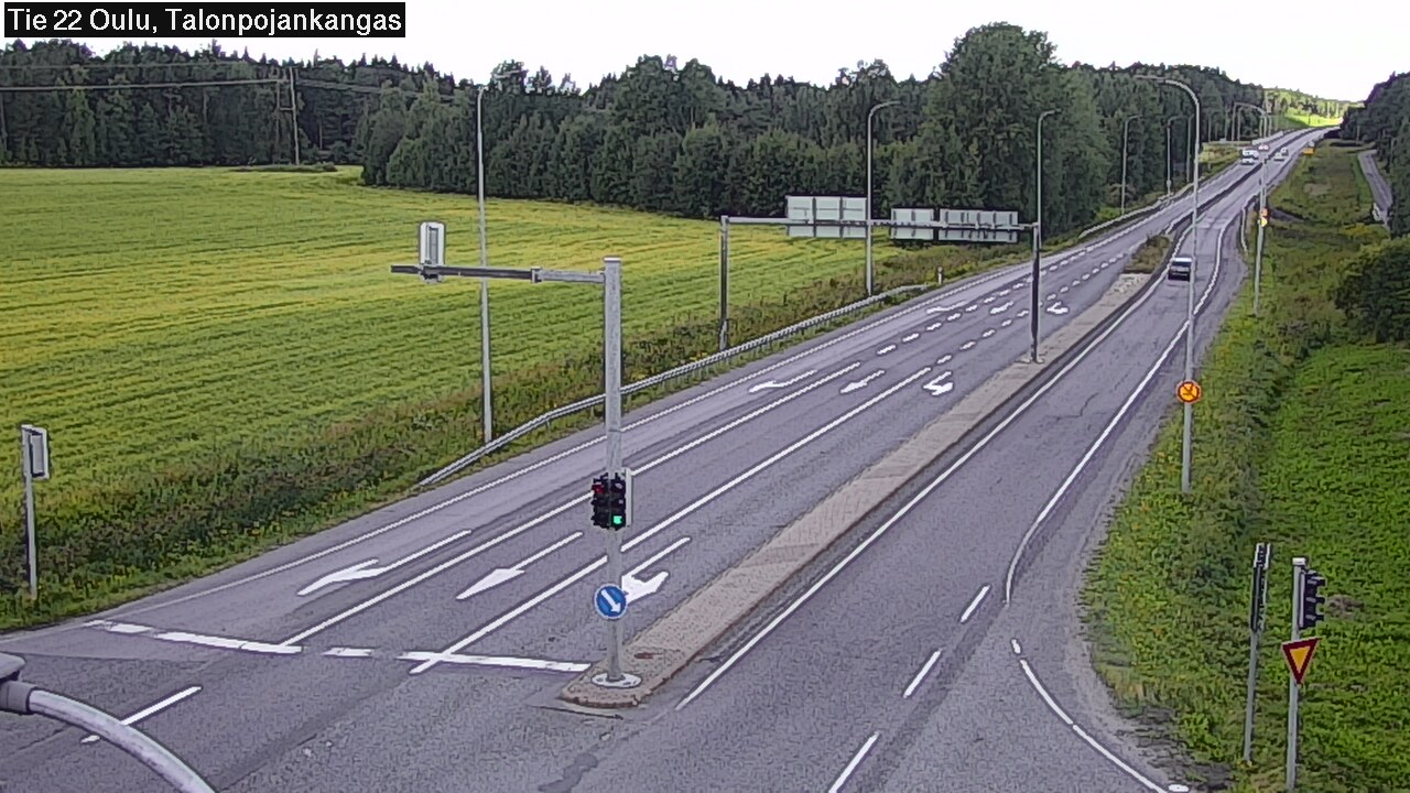 Weather Camera Image Väg 22 Oulu Heikkilänkangas, Oulu, Pohjois-Pohjanmaa