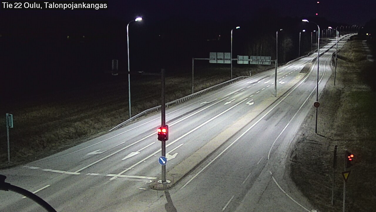 Weather Camera Image Väg 22 Oulu Heikkilänkangas, Oulu, Pohjois-Pohjanmaa