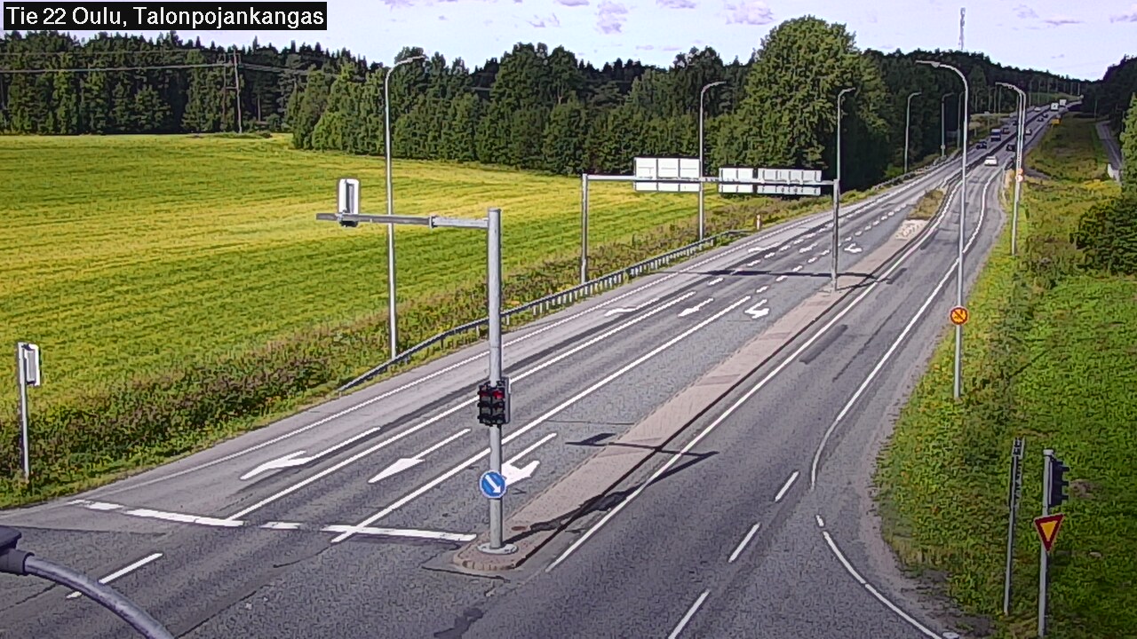 Weather Camera Image Väg 22 Oulu Heikkilänkangas, Oulu, Pohjois-Pohjanmaa