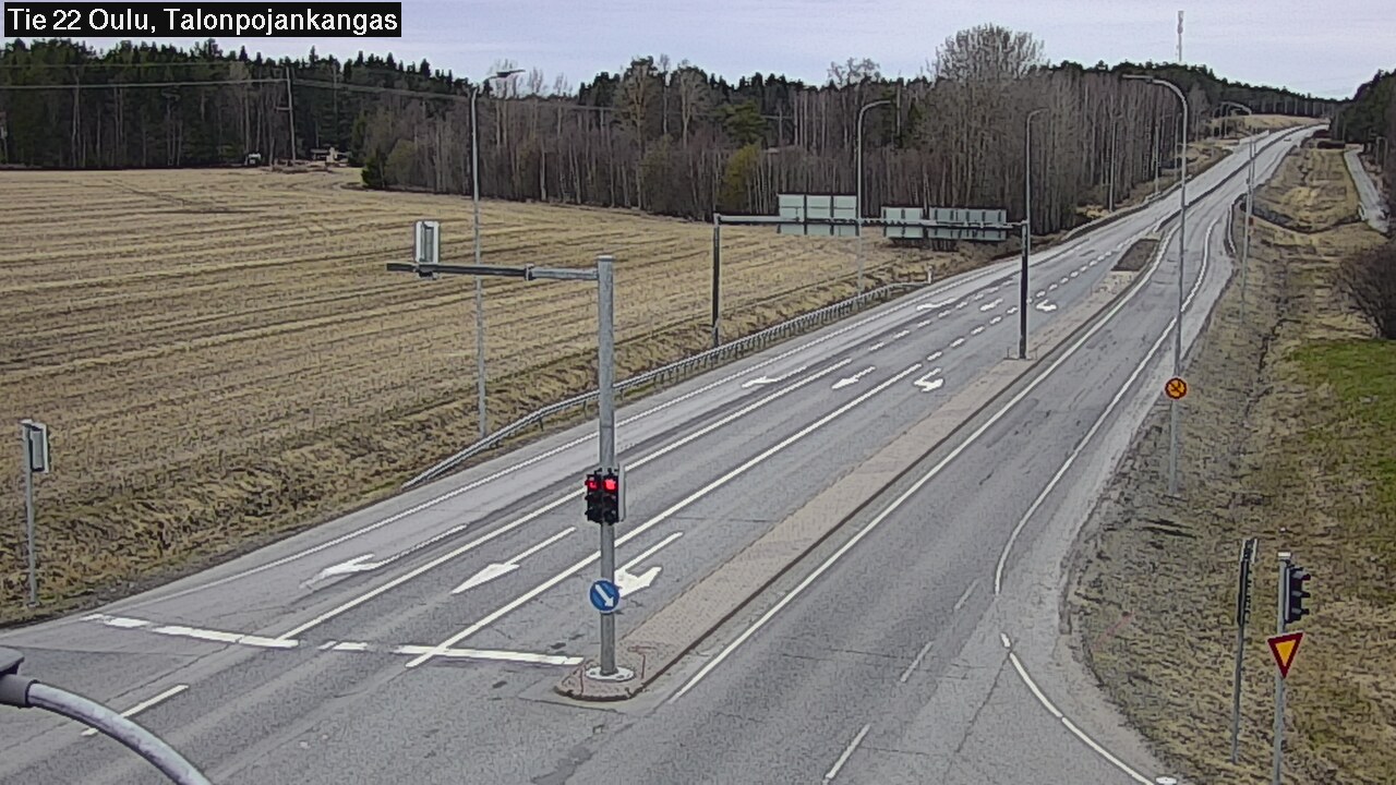 Weather Camera Image Väg 22 Oulu Heikkilänkangas, Oulu, Pohjois-Pohjanmaa