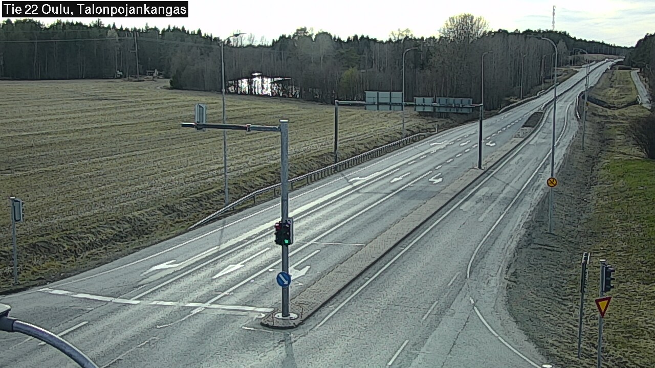 Weather Camera Image Väg 22 Oulu Heikkilänkangas, Oulu, Pohjois-Pohjanmaa