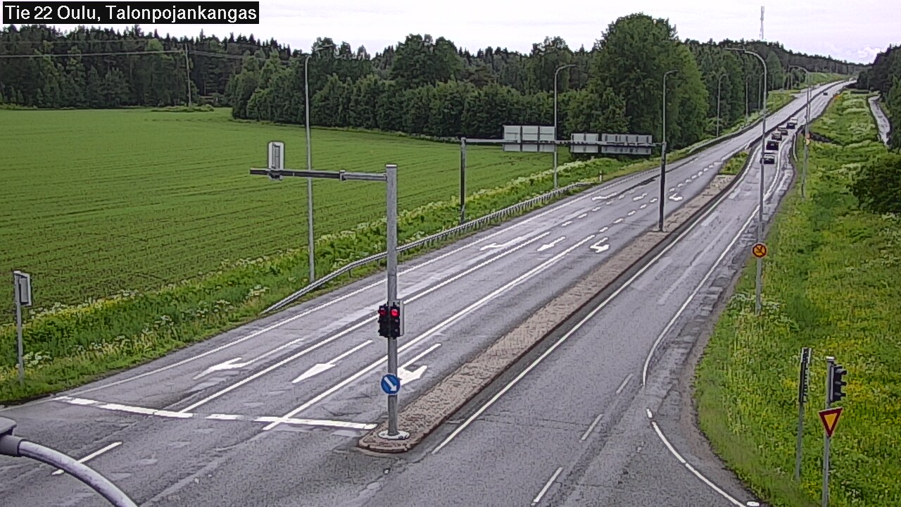 Weather Camera Image Road 22 Oulu Heikkilänkangas, Oulu, Pohjois-Pohjanmaa