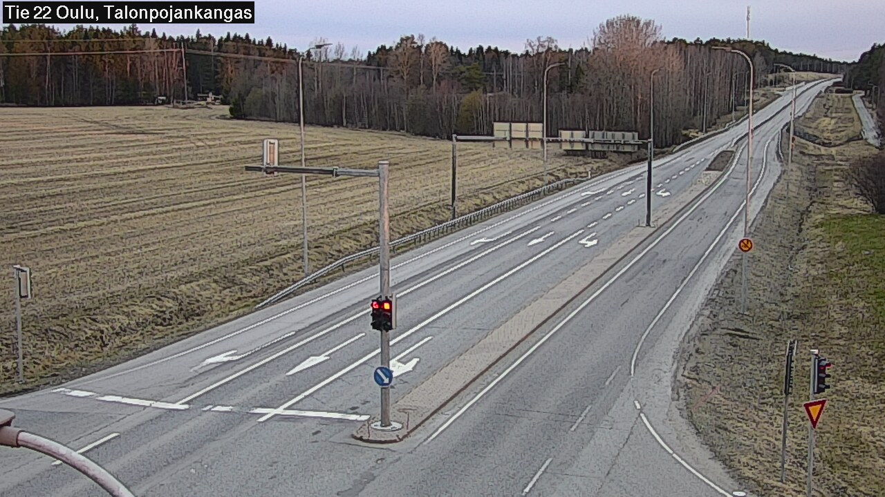 Weather Camera Image Väg 22 Oulu Heikkilänkangas, Oulu, Pohjois-Pohjanmaa