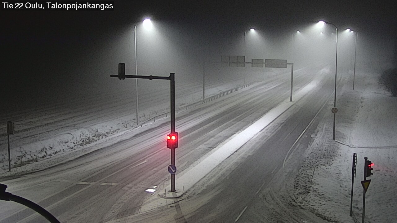 Weather Camera Image Väg 22 Oulu Heikkilänkangas, Oulu, Pohjois-Pohjanmaa