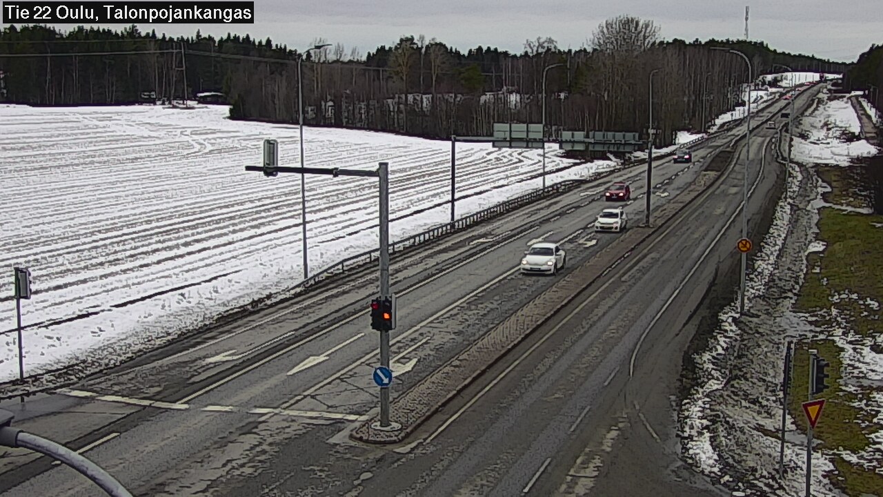 Weather Camera Image Väg 22 Oulu Heikkilänkangas, Oulu, Pohjois-Pohjanmaa