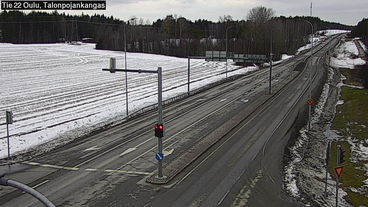 Weather Camera Image Road 22 Oulu Heikkilänkangas, Oulu, Pohjois-Pohjanmaa