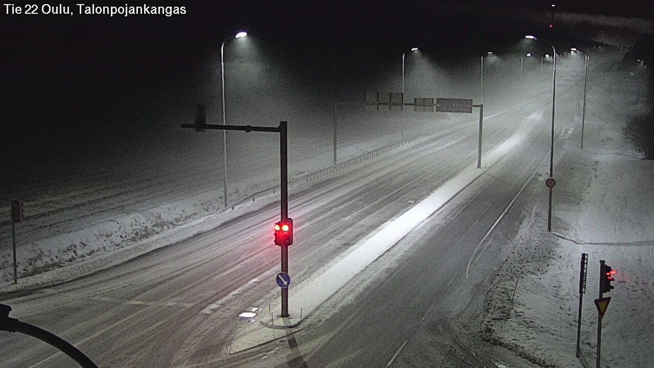 Weather Camera Image Väg 22 Oulu Heikkilänkangas, Oulu, Pohjois-Pohjanmaa