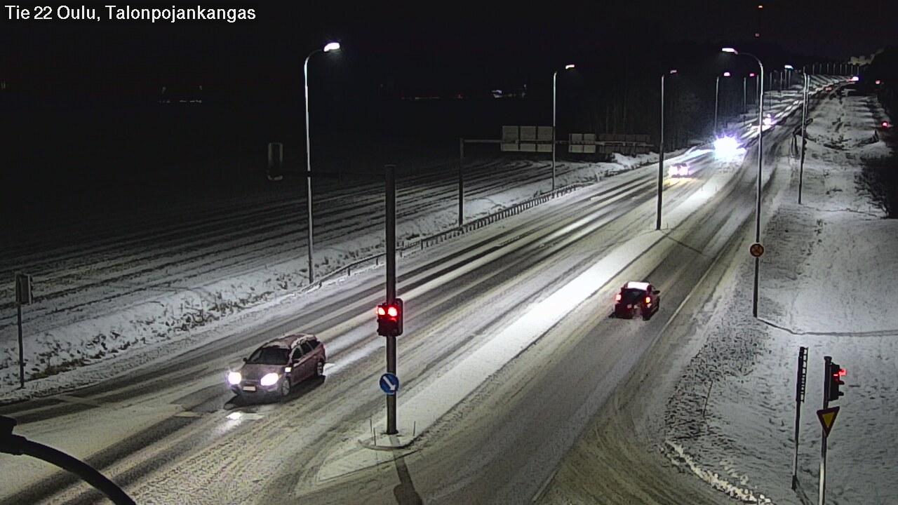 Weather Camera Image Road 22 Oulu Heikkilänkangas, Oulu, Pohjois-Pohjanmaa