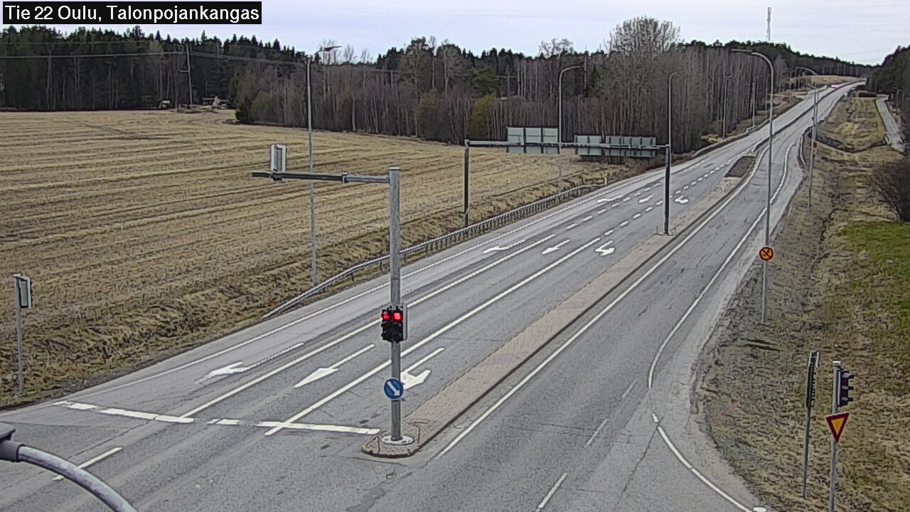 Weather Camera Image Väg 22 Oulu Heikkilänkangas, Oulu, Pohjois-Pohjanmaa