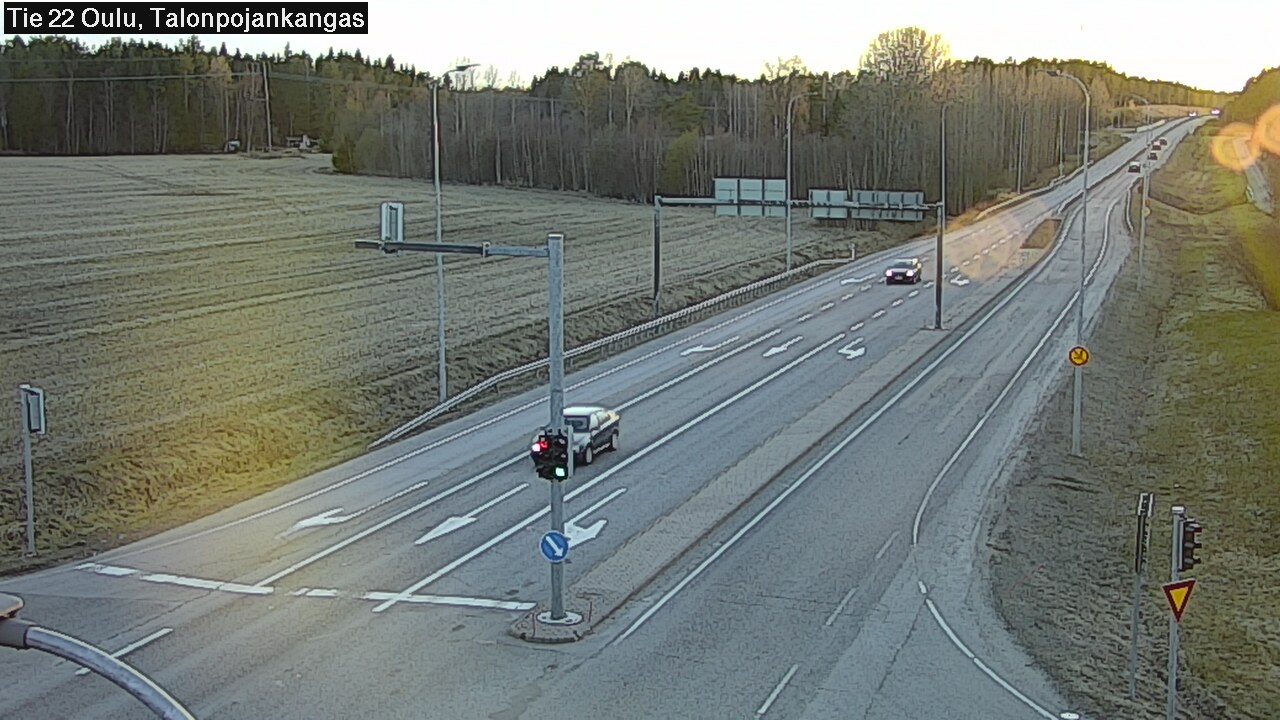 Weather Camera Image Väg 22 Oulu Heikkilänkangas, Oulu, Pohjois-Pohjanmaa