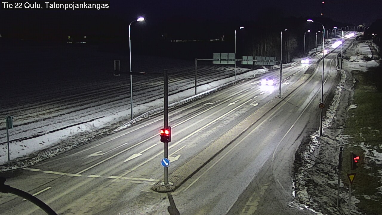 Weather Camera Image Road 22 Oulu Heikkilänkangas, Oulu, Pohjois-Pohjanmaa
