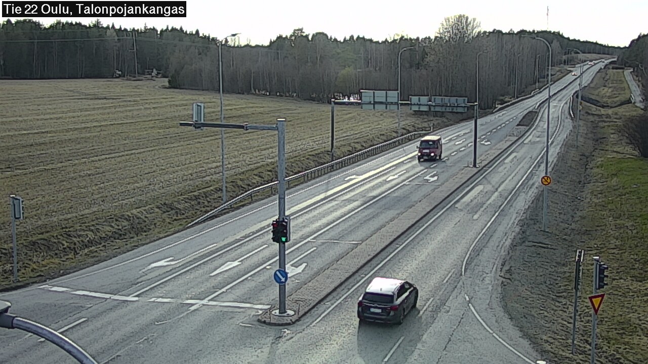 Weather Camera Image Väg 22 Oulu Heikkilänkangas, Oulu, Pohjois-Pohjanmaa