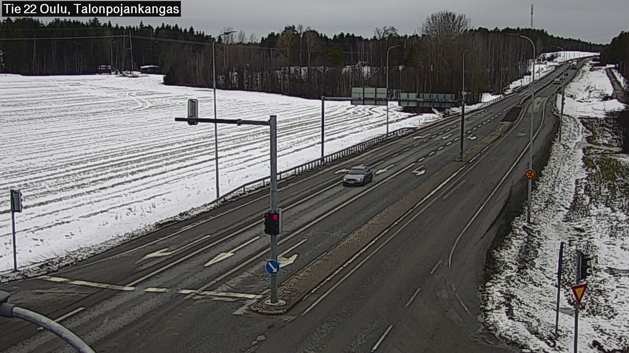 Weather Camera Image Road 22 Oulu Heikkilänkangas, Oulu, Pohjois-Pohjanmaa