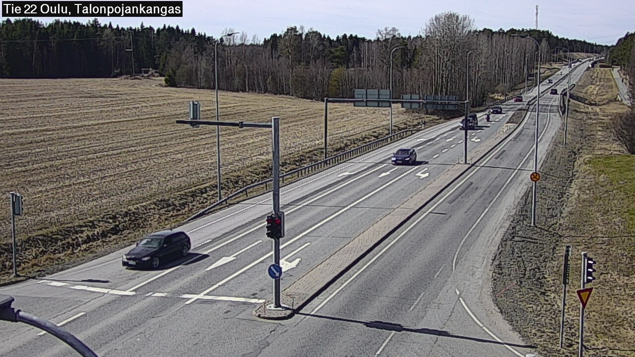 Weather Camera Image Väg 22 Oulu Heikkilänkangas, Oulu, Pohjois-Pohjanmaa
