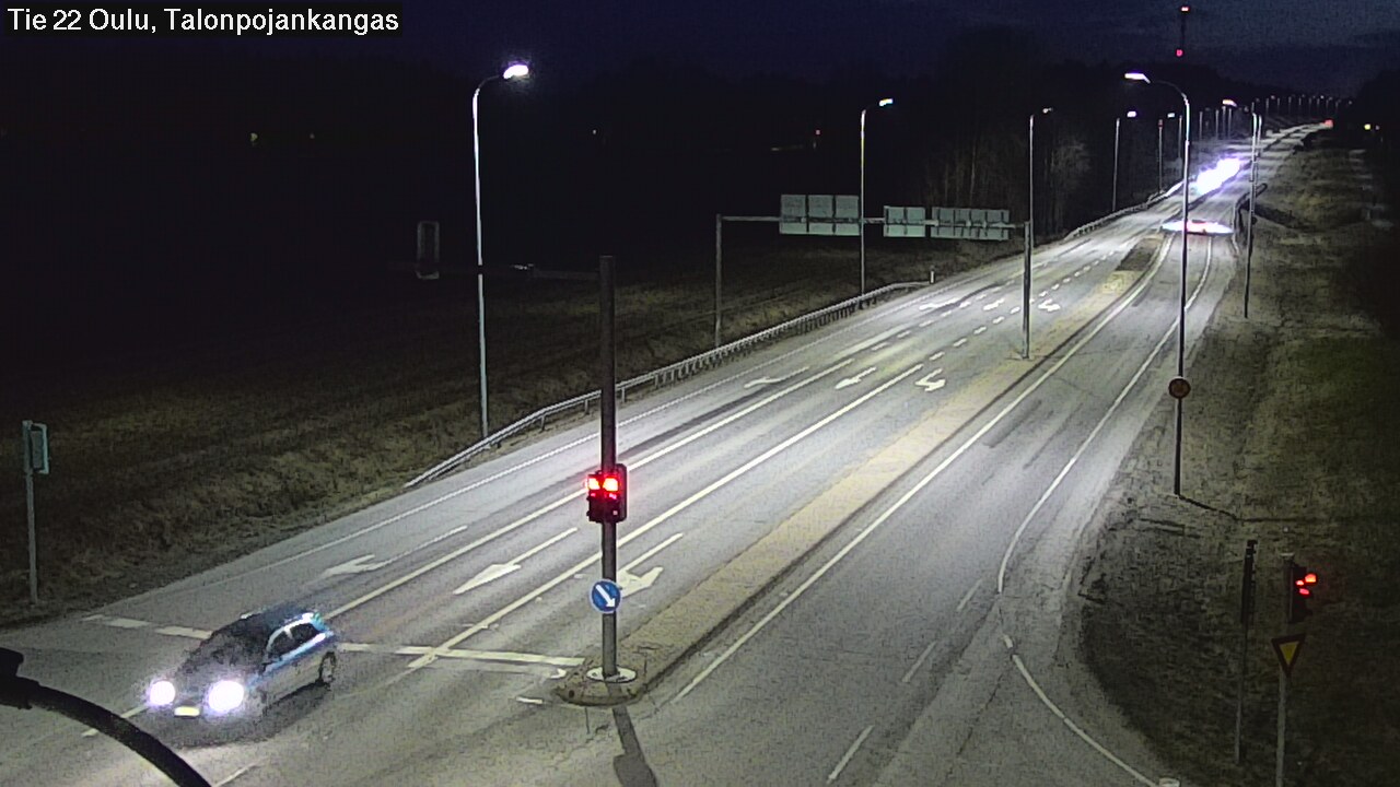 Weather Camera Image Väg 22 Oulu Heikkilänkangas, Oulu, Pohjois-Pohjanmaa