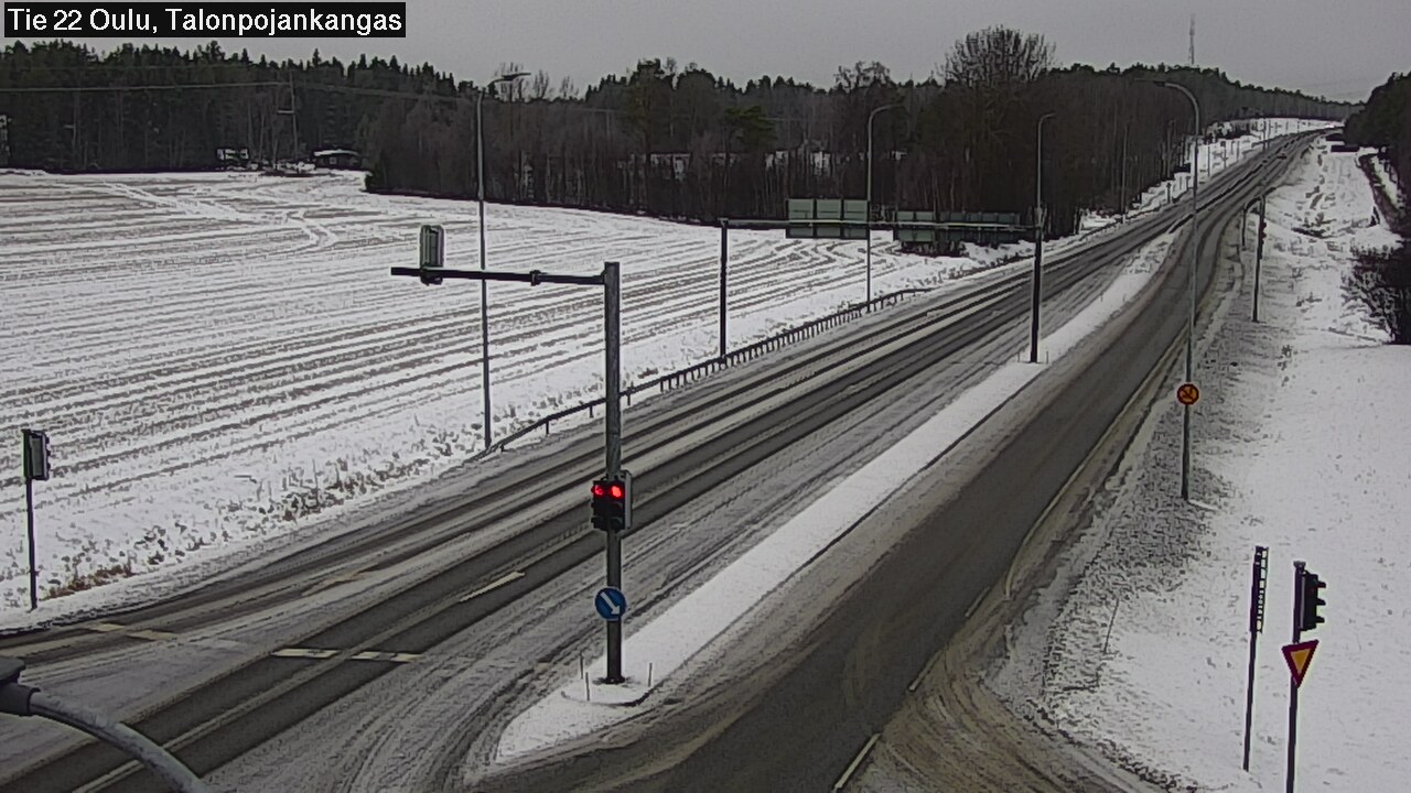 Weather Camera Image Väg 22 Oulu Heikkilänkangas, Oulu, Pohjois-Pohjanmaa