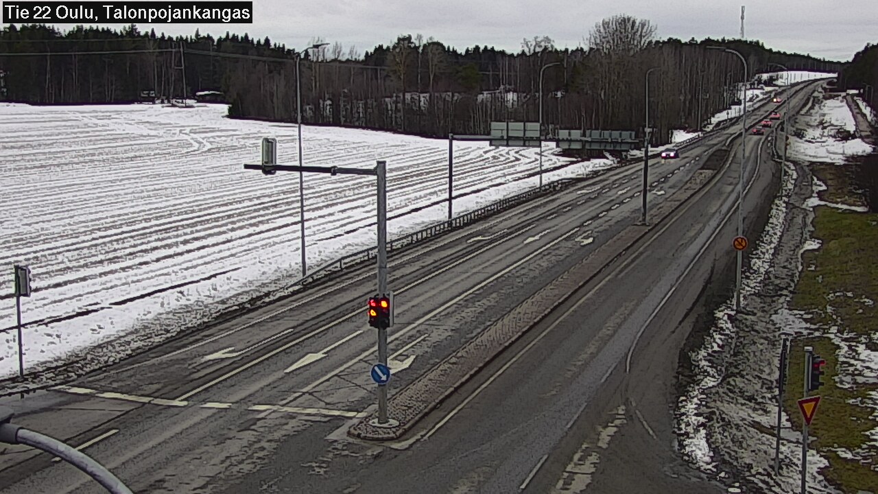 Weather Camera Image Road 22 Oulu Heikkilänkangas, Oulu, Pohjois-Pohjanmaa