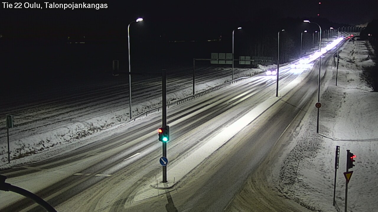 Weather Camera Image Road 22 Oulu Heikkilänkangas, Oulu, Pohjois-Pohjanmaa