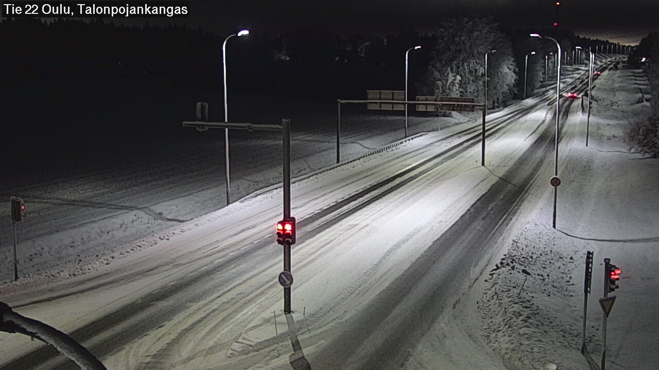 Weather Camera Image Road 22 Oulu Heikkilänkangas, Oulu, Pohjois-Pohjanmaa