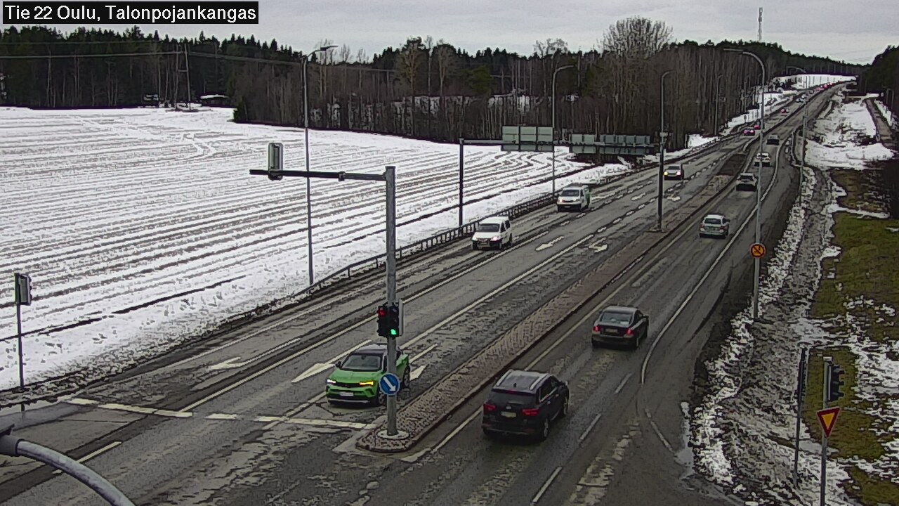 Weather Camera Image Väg 22 Oulu Heikkilänkangas, Oulu, Pohjois-Pohjanmaa