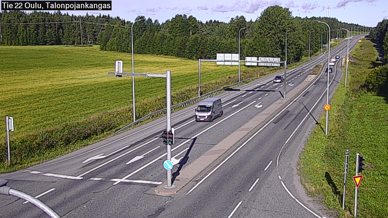 Weather Camera Image Road 22 Oulu Heikkilänkangas, Oulu, Pohjois-Pohjanmaa