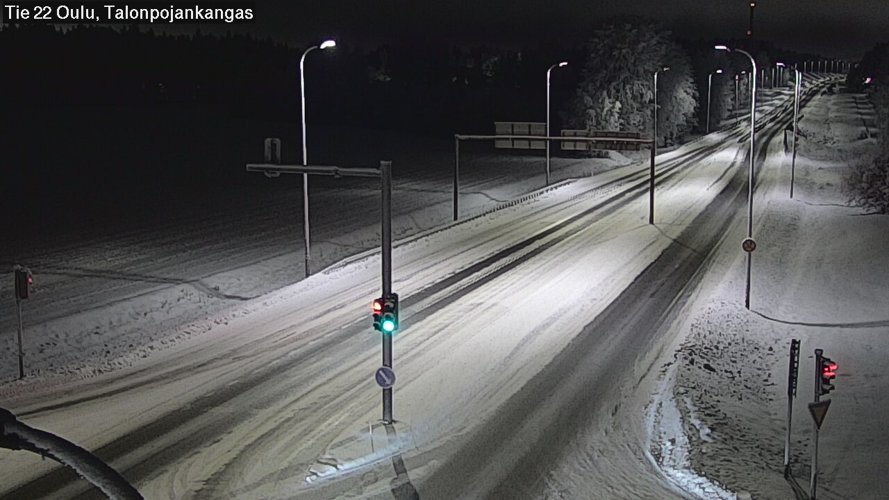 Weather Camera Image Road 22 Oulu Heikkilänkangas, Oulu, Pohjois-Pohjanmaa