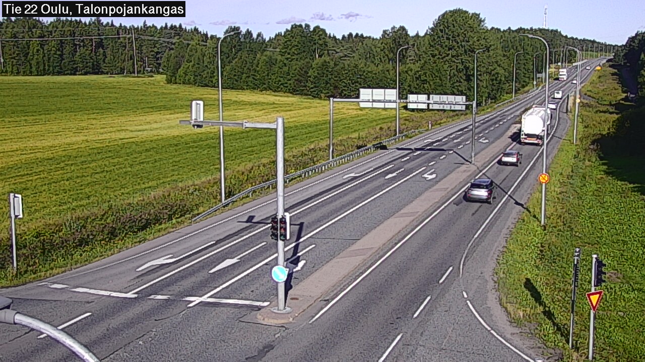 Weather Camera Image Road 22 Oulu Heikkilänkangas, Oulu, Pohjois-Pohjanmaa