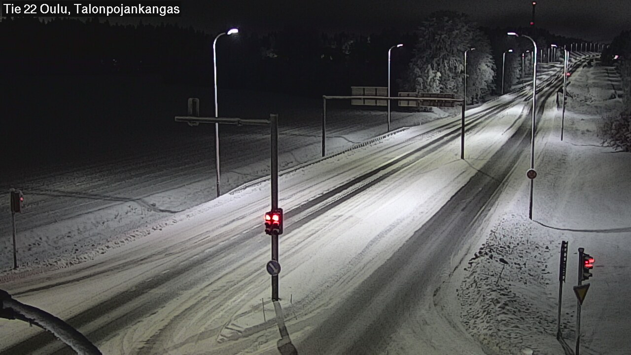 Weather Camera Image Väg 22 Oulu Heikkilänkangas, Oulu, Pohjois-Pohjanmaa