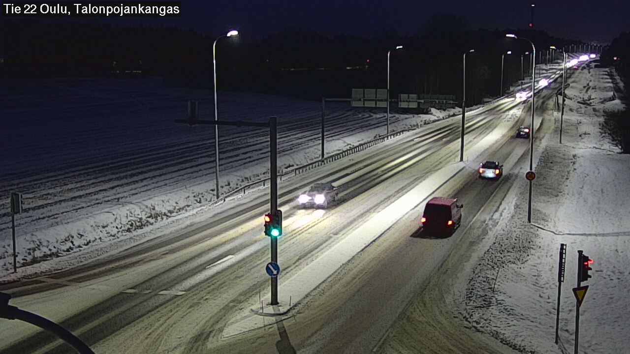 Weather Camera Image Road 22 Oulu Heikkilänkangas, Oulu, Pohjois-Pohjanmaa