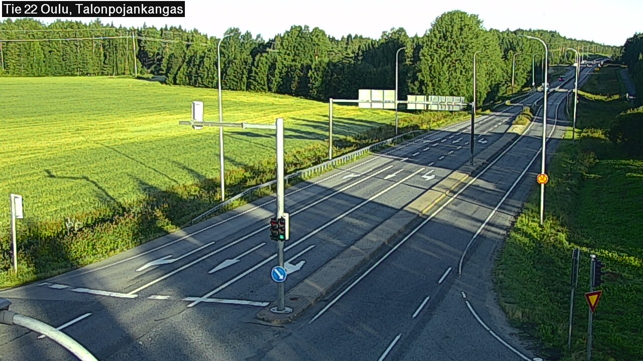 Weather Camera Image Road 22 Oulu Heikkilänkangas, Oulu, Pohjois-Pohjanmaa