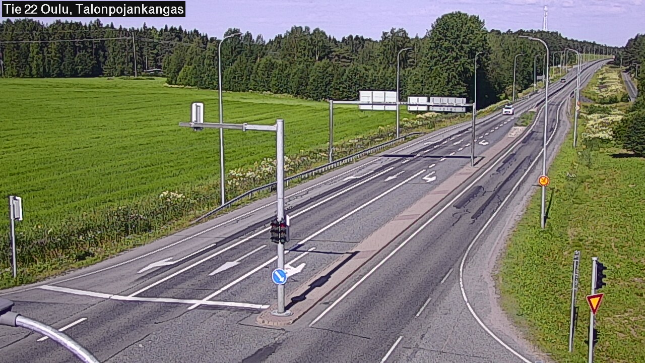 Weather Camera Image Väg 22 Oulu Heikkilänkangas, Oulu, Pohjois-Pohjanmaa