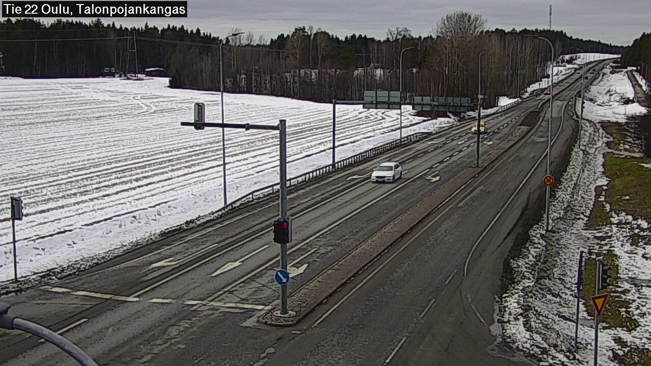 Weather Camera Image Road 22 Oulu Heikkilänkangas, Oulu, Pohjois-Pohjanmaa