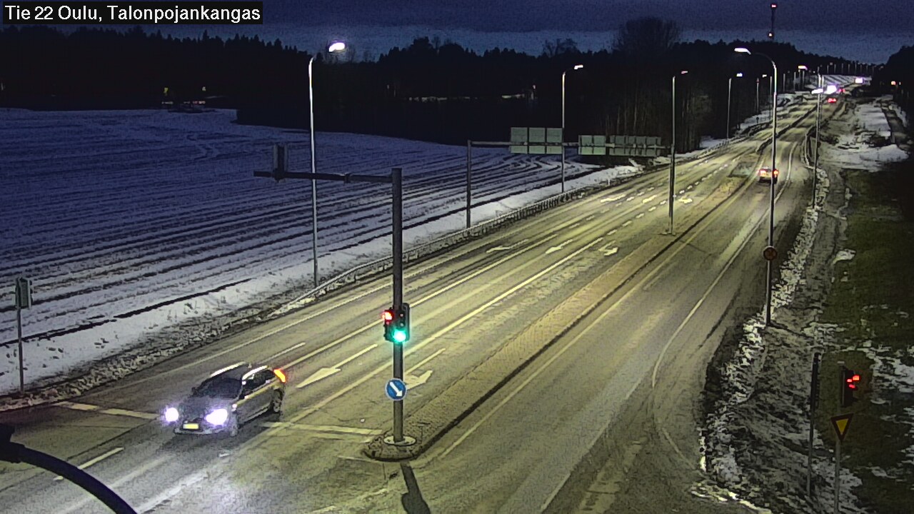 Weather Camera Image Road 22 Oulu Heikkilänkangas, Oulu, Pohjois-Pohjanmaa