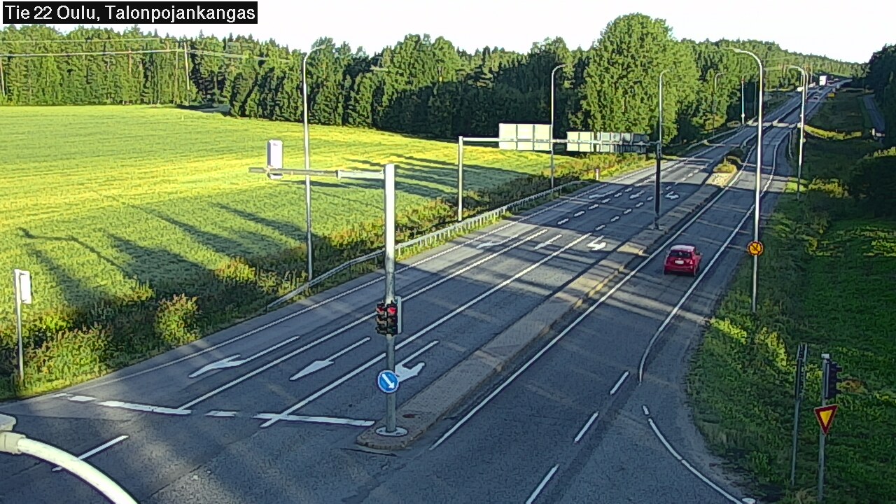 Weather Camera Image Road 22 Oulu Heikkilänkangas, Oulu, Pohjois-Pohjanmaa