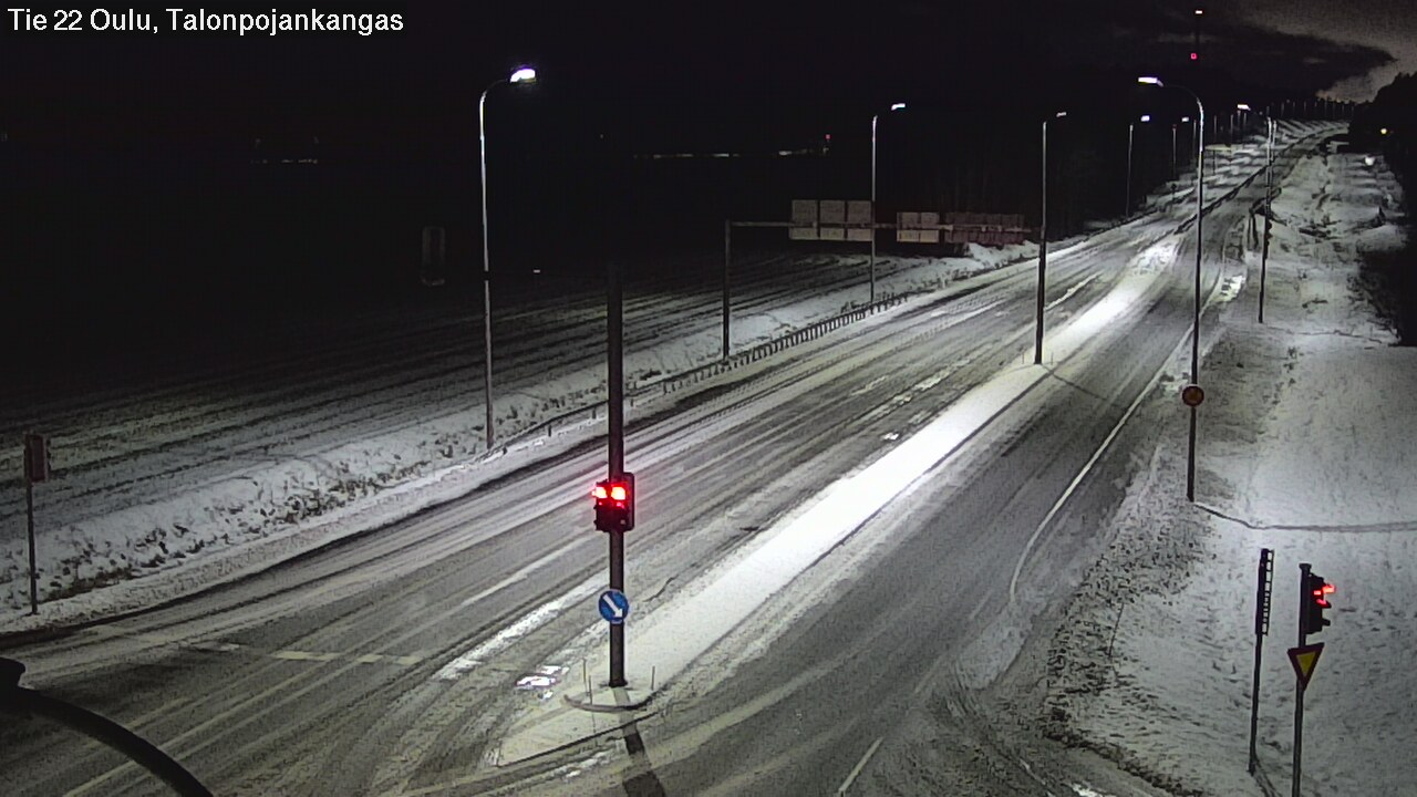 Weather Camera Image Väg 22 Oulu Heikkilänkangas, Oulu, Pohjois-Pohjanmaa