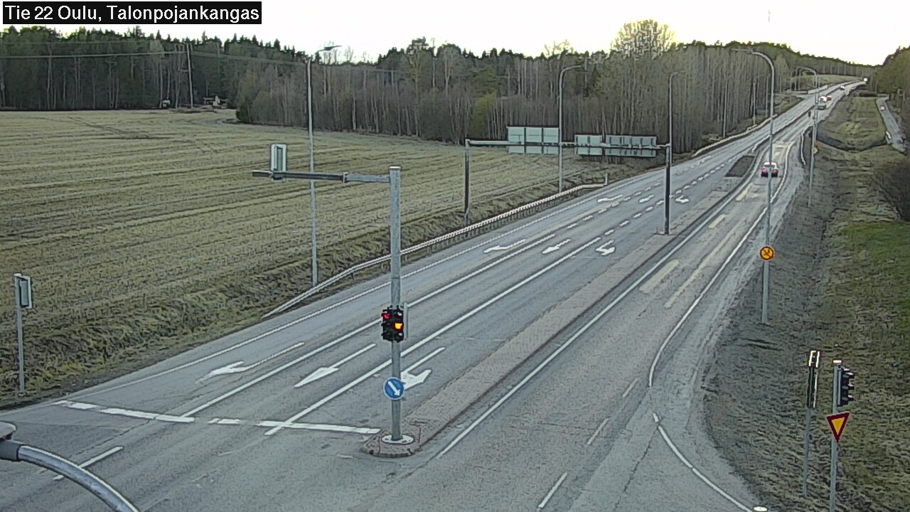 Weather Camera Image Väg 22 Oulu Heikkilänkangas, Oulu, Pohjois-Pohjanmaa