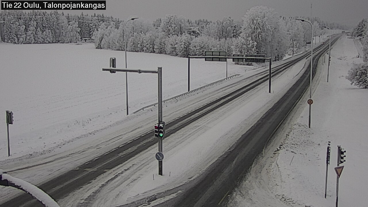 Weather Camera Image Väg 22 Oulu Heikkilänkangas, Oulu, Pohjois-Pohjanmaa