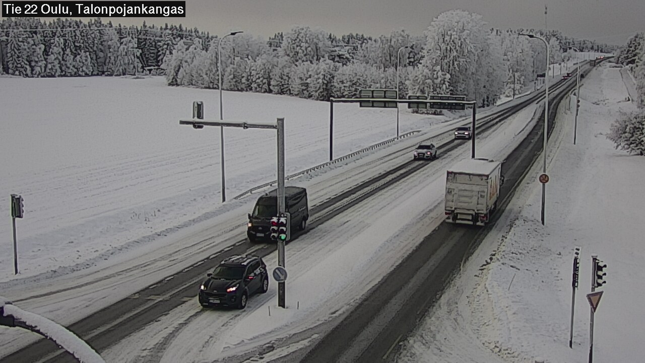 Weather Camera Image Väg 22 Oulu Heikkilänkangas, Oulu, Pohjois-Pohjanmaa