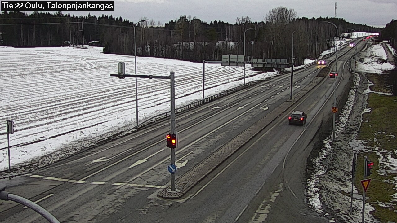 Weather Camera Image Road 22 Oulu Heikkilänkangas, Oulu, Pohjois-Pohjanmaa