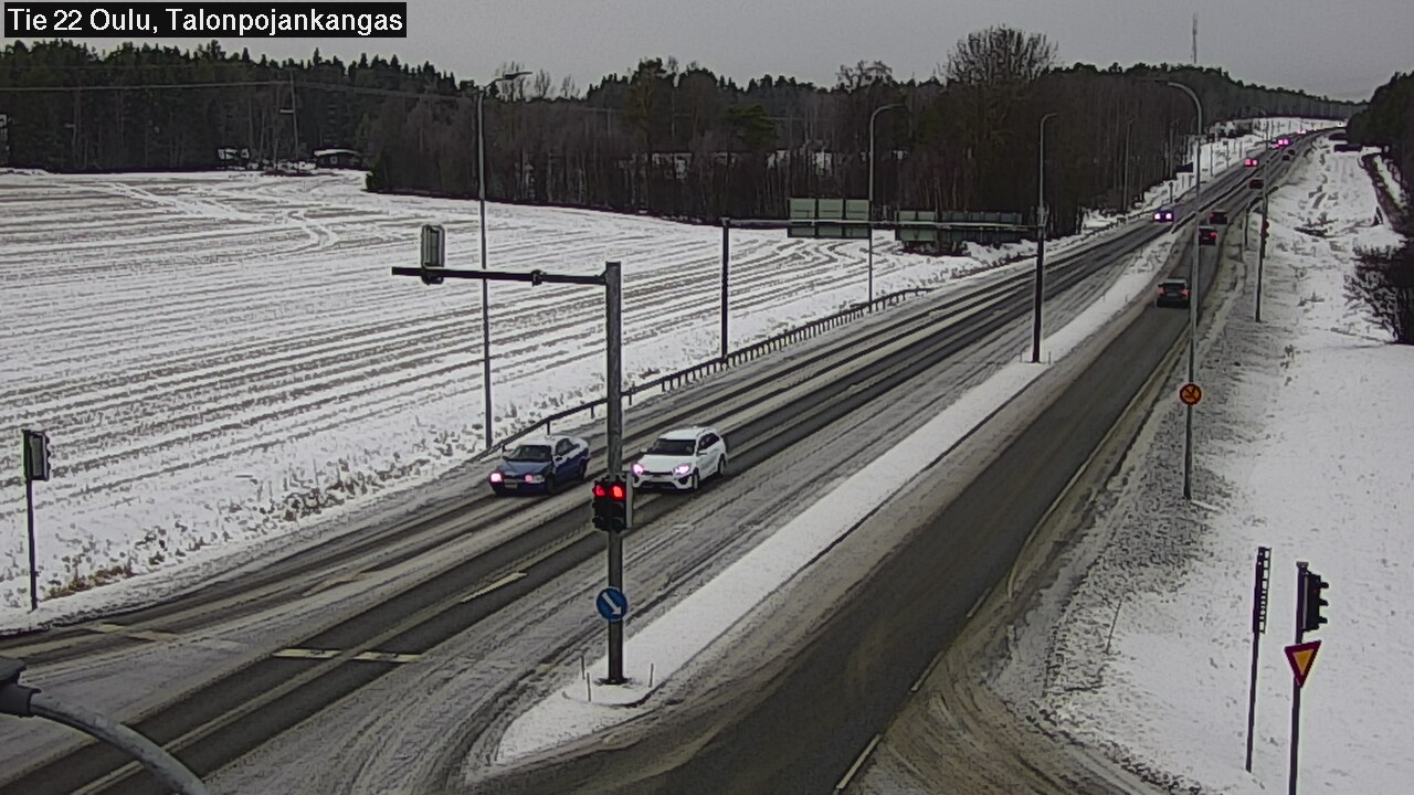 Weather Camera Image Väg 22 Oulu Heikkilänkangas, Oulu, Pohjois-Pohjanmaa